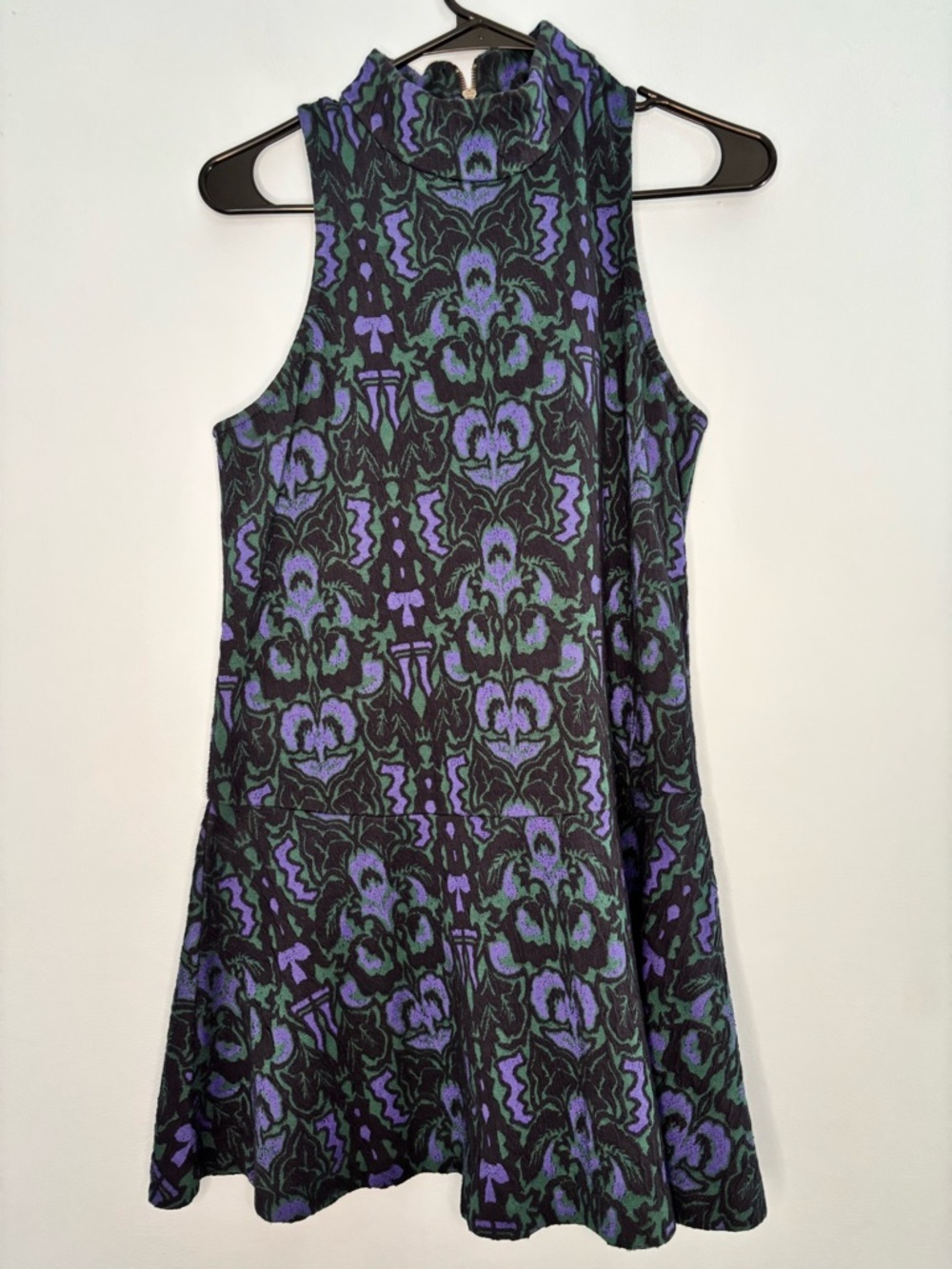 Free People Amelia Knit Mini Dress Womens Small Sleeveless Halter Cottagecore
